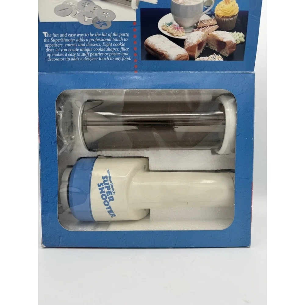 Hamilton Beach The Super Shooter Cordless Cookie Press And Food Decorator- White